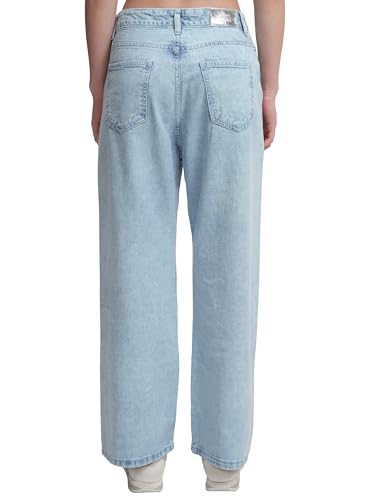 Tokyo Talkies Women High Rise Flared Jeans (TTJN002656_Light Blue, Medium - GenZlyf