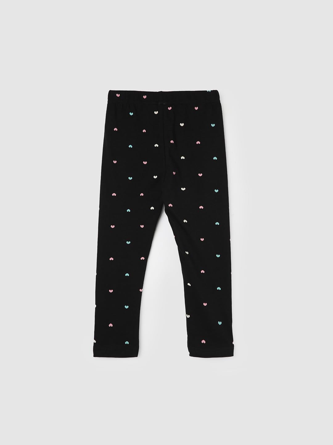 Max Girl's High Rise Regular Leggings (P23CLG05 Black 7-8 Y) - GenZlyf