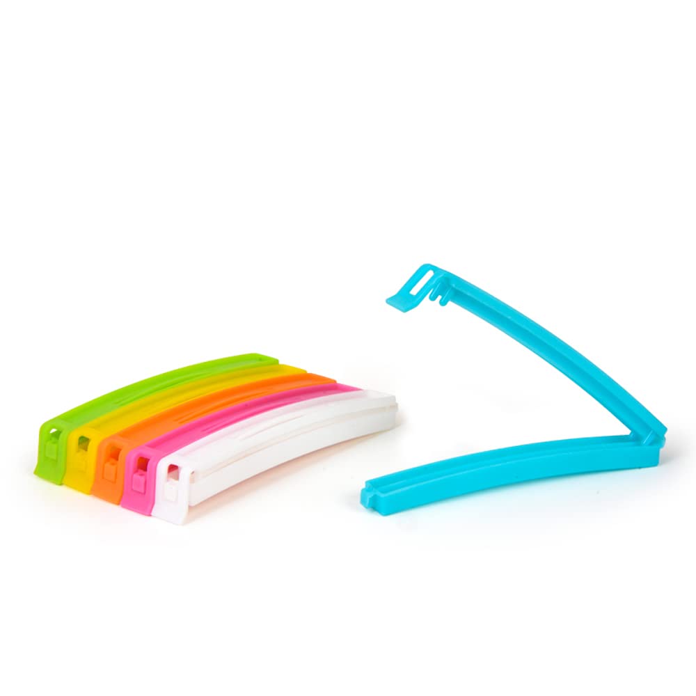 Tosaa 18 Pcs - 3 Different Size Plastic Food Snack Bag Pouch Clip Sealer Large,Medium,Small Plastic Snack Seal Sealing Bag Clips Vacuum Sealer (Multicolor) - GenZlyf