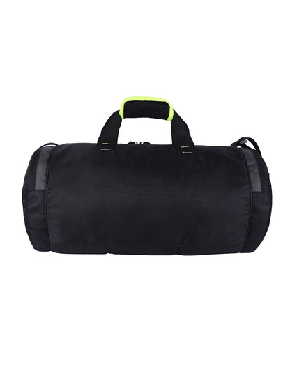 Gear Cross Training 26L Medium Water Resistant Travel Duffle Bag/Gym Bag/Sports Duffle for Men/Women (Black-Grey) - GenZlyf