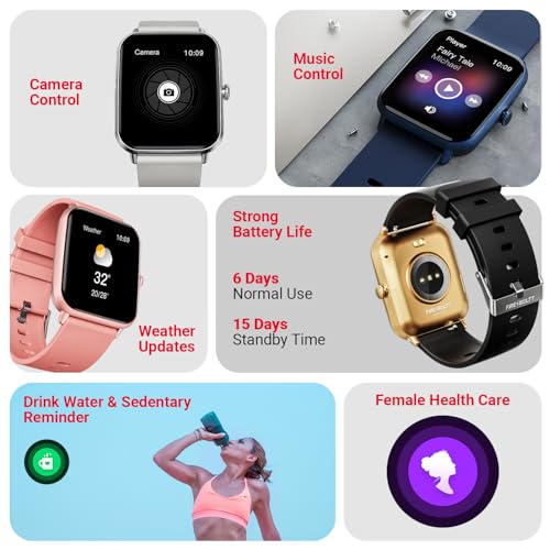 Fire-Boltt Ninja Call Pro Plus Smart Watch 1.83” HD Display, Bluetooth Calling, AI Voice Assistant, 100 Sports Modes, IP67 Waterproof, SpO2 Monitor, Smart Watch for Man & Woman- Grey - GenZlyf