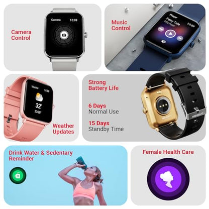 Fire-Boltt Ninja Call Pro Plus Smart Watch 1.83” HD Display, Bluetooth Calling, AI Voice Assistant, 100 Sports Modes, IP67 Waterproof, SpO2 Monitor, Smart Watch for Man & Woman- Grey - GenZlyf