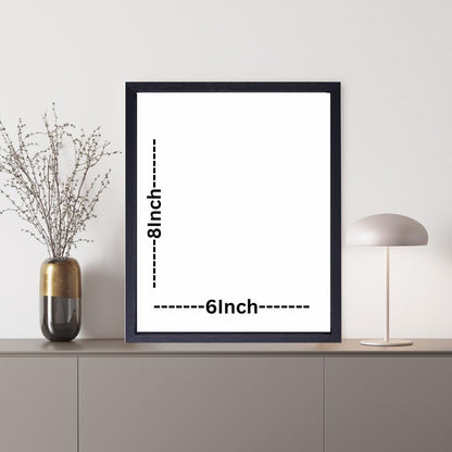 Jadoun Customised and Personalised Oil Painting Frames for Wall Display Frame MDF Good Look Well Home Decor|Festival Birthday Gift|Anniversary Gift|Wall Decor| Gift For Someone (Black 6x8)