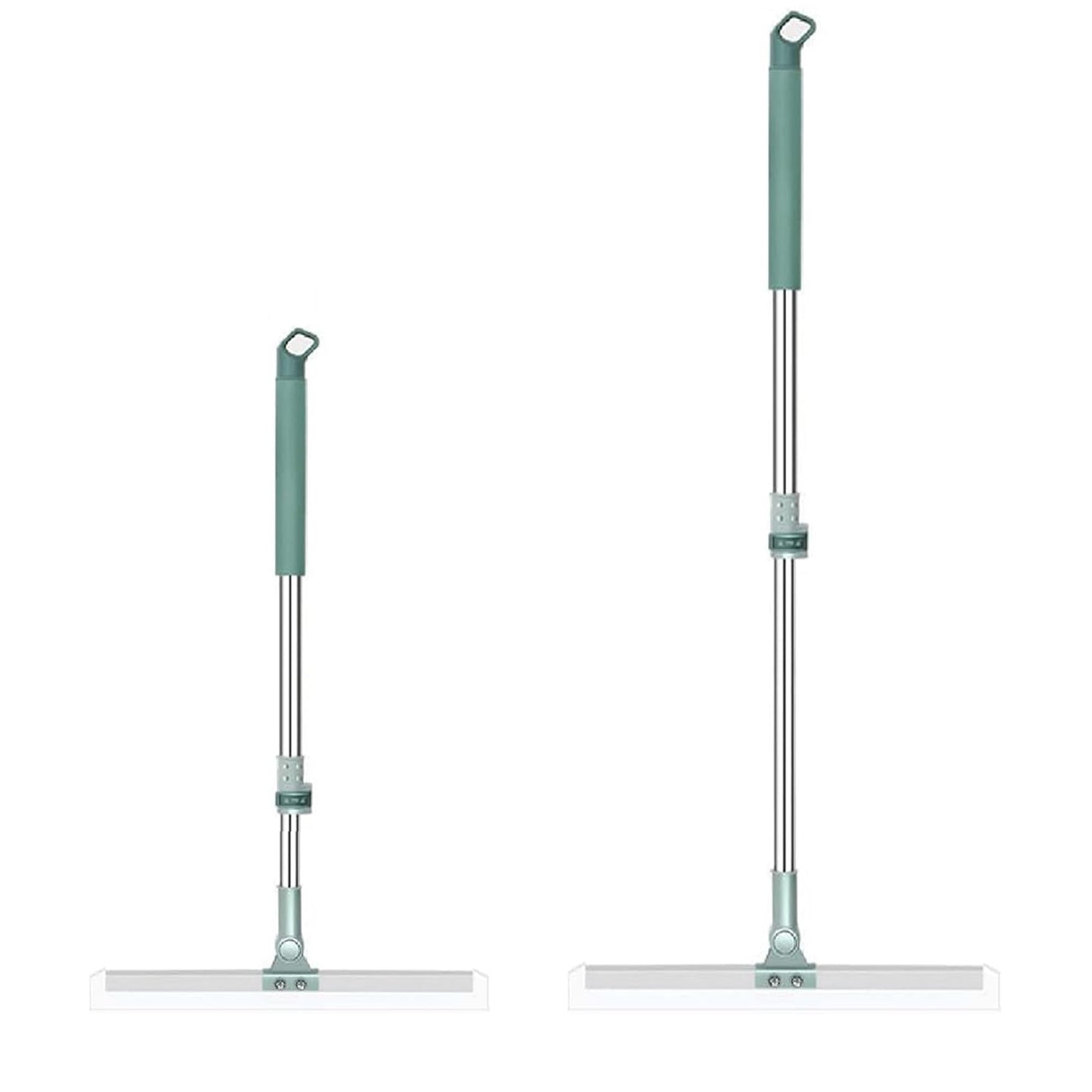 Magic Broom 44" Silicon Floor Wiper Long Handle 180 Degree Rotating Squeegee Broom for Cleaning Silicon Rubber Floor Scrubber for Home Garage Bathroom Tile Marble Glass Window Cleaning