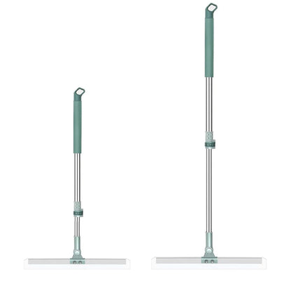 Magic Broom 44" Silicon Floor Wiper Long Handle 180 Degree Rotating Squeegee Broom for Cleaning Silicon Rubber Floor Scrubber for Home Garage Bathroom Tile Marble Glass Window Cleaning