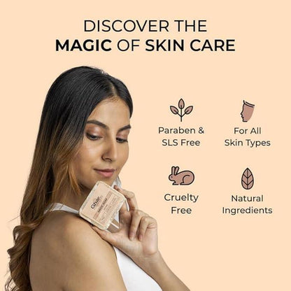 Ghar Soaps Sandalwood & Saffron Magic Soaps For Bath (100 Gms Pack Of 2) | Paraben Free | Chandan & Kesar Bath Soap | Handmade Soaps For Glowing | Skin Brightening Soap For Men & Women - GenZlyf