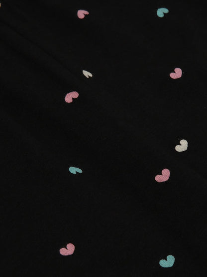 Max Girl's High Rise Regular Leggings (P23CLG05 Black 7-8 Y) - GenZlyf