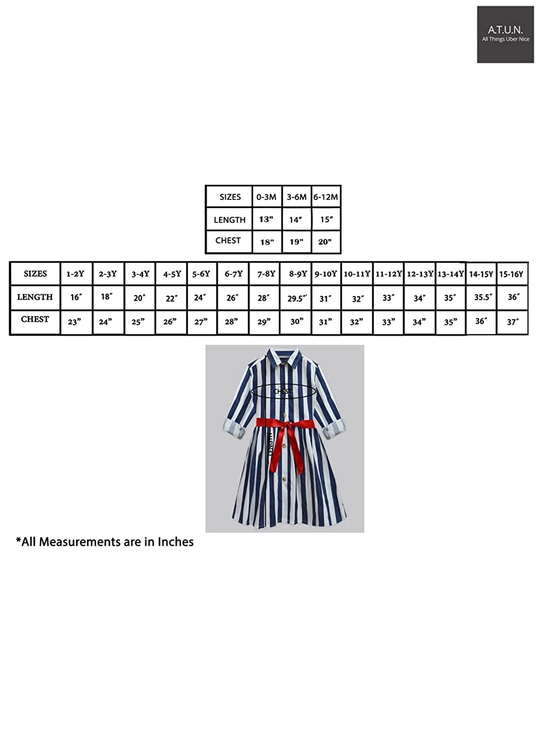 A.T.U.N. (ALL THINGS UBER NICE) Girl's Synthetic A-Line Knee Long Casual Dress (GDRS SHT MPD_Maroon_7-8 Years) - GenZlyf