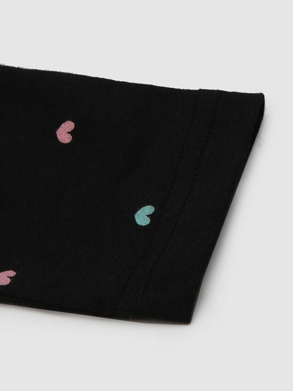 Max Girl's High Rise Regular Leggings (P23CLG05 Black 7-8 Y) - GenZlyf