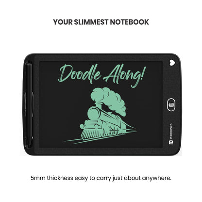 Portronics Ruffpad 8.5E Re-Writable LCD Writing Pad with Screen 21.5cm (8.5-inch) for Drawing, Playing, Handwriting Gifts for Kids & Adults(Black), small