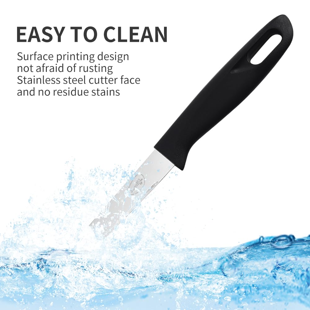 Pigeon by Stovekraft Edge High Grade Stainless Steel 4 Pcs Kitchen Knife Set | Black - GenZlyf