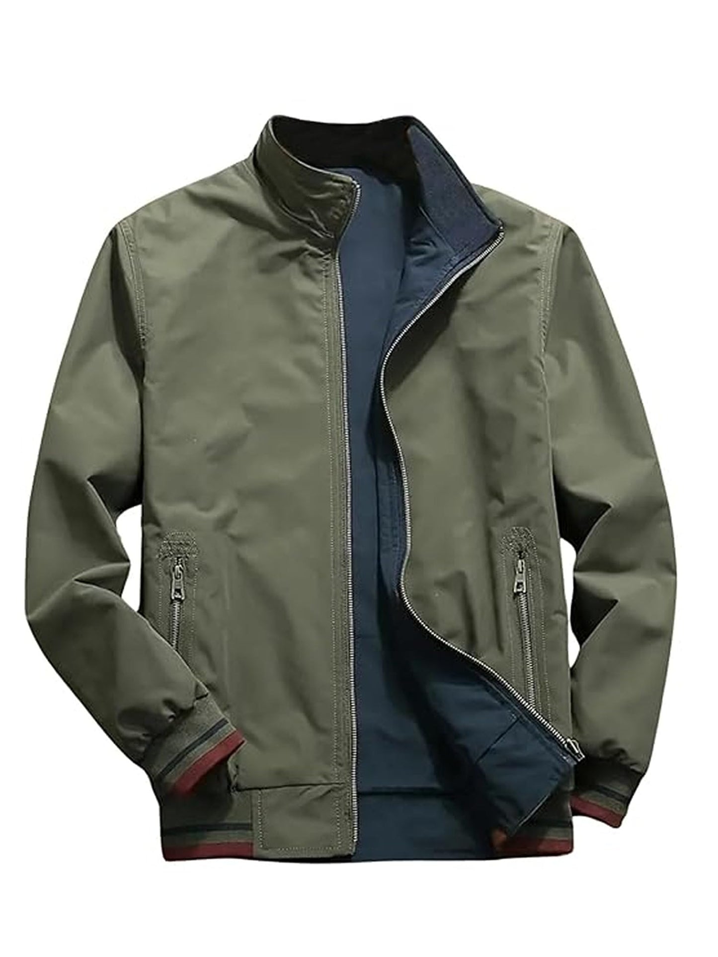 Lymio Jackets || Jacket for men || Lightweight Outwear Jacket (J-06-Green-M) - GenZlyf
