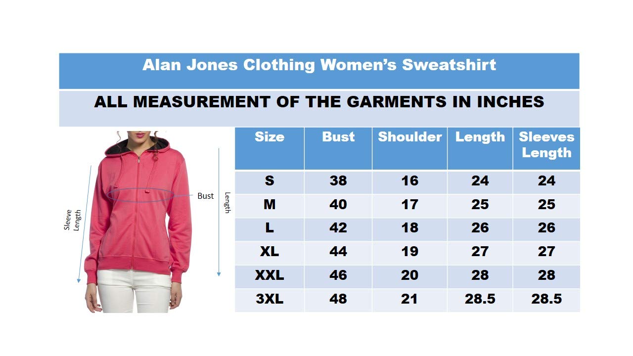 Alan Jones Clothing Women's Solid Zipper Hooded Sweatshirt | Front Zip, Ribbed Hem, Lined Hood, Casual Winter Wear (Wine_M) - GenZlyf