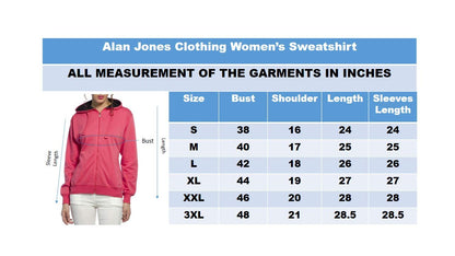 Alan Jones Clothing Women's Solid Zipper Hooded Sweatshirt | Front Zip, Ribbed Hem, Lined Hood, Casual Winter Wear (Wine_M) - GenZlyf