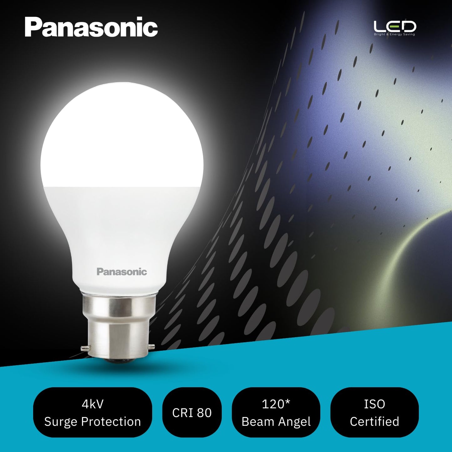 Panasonic 9 Watt LED Bulb, B22 Base 9W Light For Home, 25000+ BH with 1 Year Warranty, 6500K Cool Day (Pack of 2) - GenZlyf