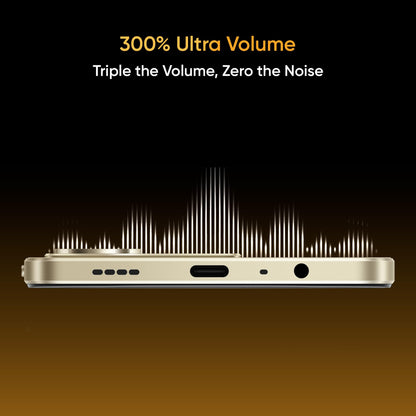 realme NARZO 80 Lite 4G (Beach Gold, 4GB+64GB) | 6300mAh Segment's Biggest Battery | 7.94mm Slim Design | 300% Ultra Volume | Pulse Light: 9 Colors, 5 Glow Modes | Ai Assist
