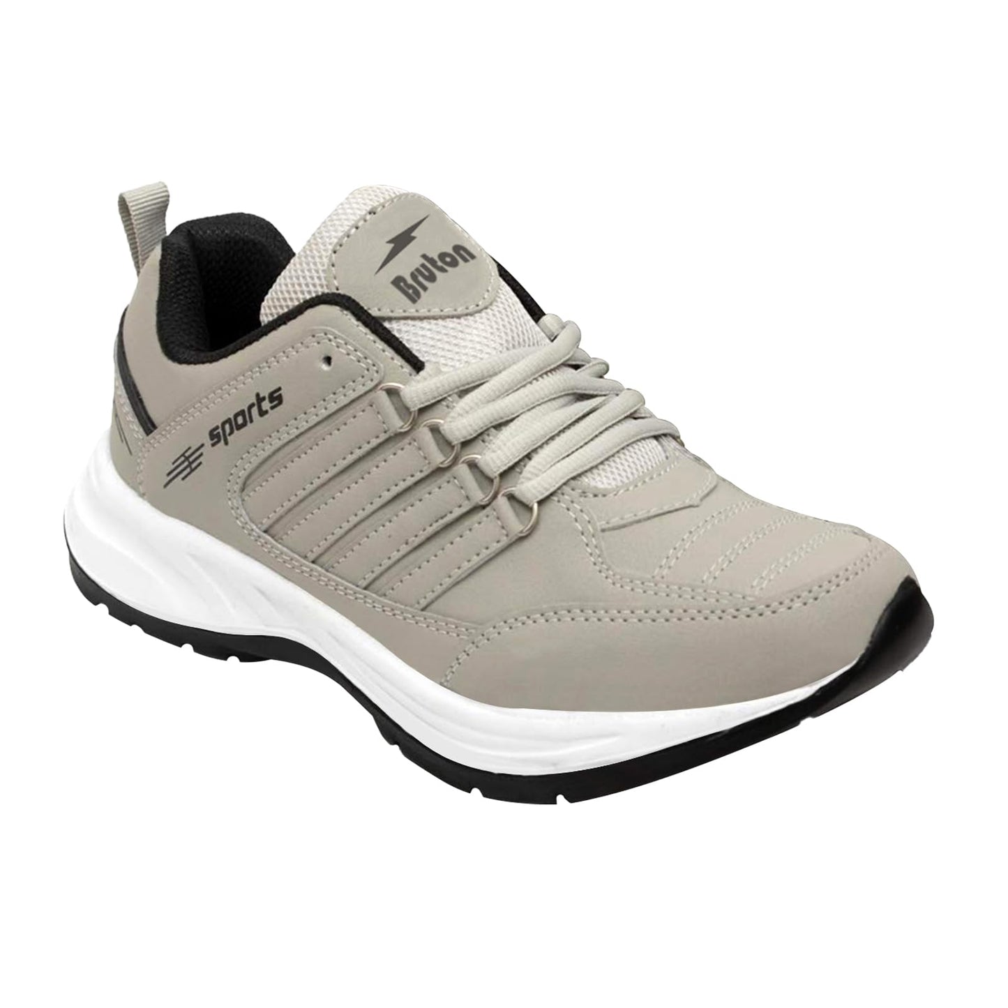 BRUTON EVA Lite Sport Shoes Running Shoes for Men- Grey, UK 6