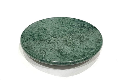 Luxe Craft 9 Inch Marble Chakla Green Stone | Handcrafted Roti Maker Board for Chapati, Puri, Dough Rolling | Heavy Weight Non-Slip Chakla for Indian Kitchen Cooking