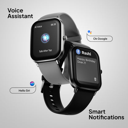 Fire-Boltt Ninja Call Pro Max Smart Watch 2.01 inch Display, Bluetooth Calling, 120+ Sports Modes, Health Suite, Voice Assistance (Black) - GenZlyf