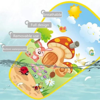 VEBETO Play Gym for Babies 0 to 12 Months (1 Year Warranty) Musical Piano Keyboard Activity Play Mat for Kids Newborn Fitness Rack Hanging Rattles Lights Tunes Music for Baby Boys Girls - GenZlyf