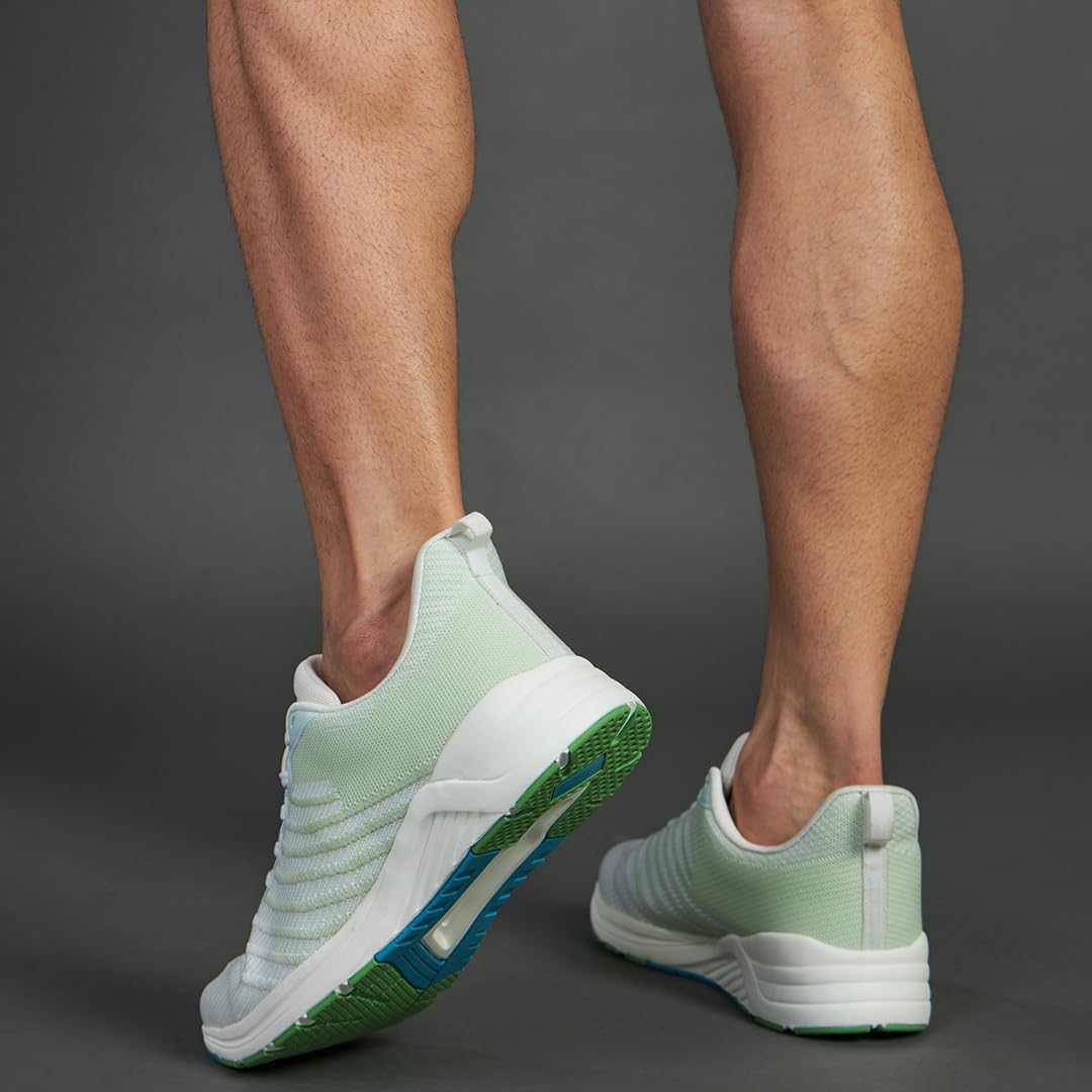 AVANT Men's SpartanX Running Shoes L.Grey/Green UK 9 (AVMSH117CL01UK9)