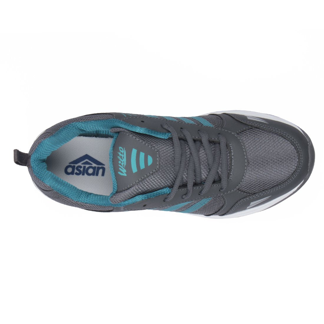 ASIAN Shoes Men's Running Shoes Grey Firozi Mesh 8 UK/Indian