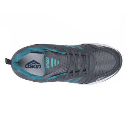 ASIAN Shoes Men's Running Shoes Grey Firozi Mesh 8 UK/Indian
