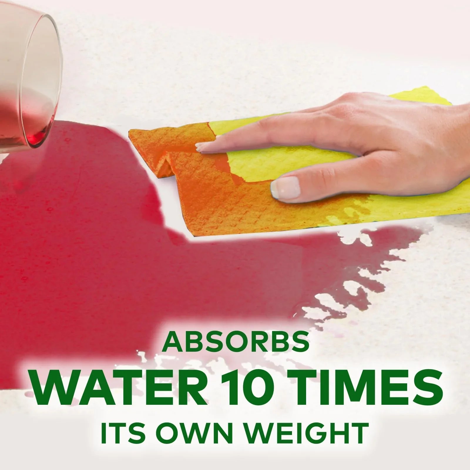 Scotch-Brite Sponge Wipe Resusable Kitchen Cleaning foam Cellulose wood Sponge- Easy to use, Multi- color & Biodegradable (pack of 5) - GenZlyf