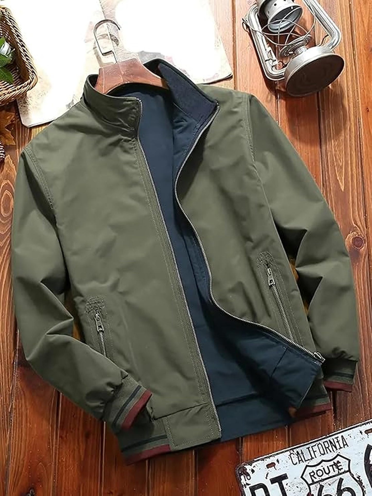 Lymio Jackets || Jacket for men || Lightweight Outwear Jacket (J-06-Green-M) - GenZlyf