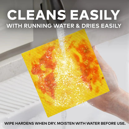 Scotch-Brite Sponge Wipe Resusable Kitchen Cleaning foam Cellulose wood Sponge- Easy to use, Multi- color & Biodegradable (pack of 5) - GenZlyf