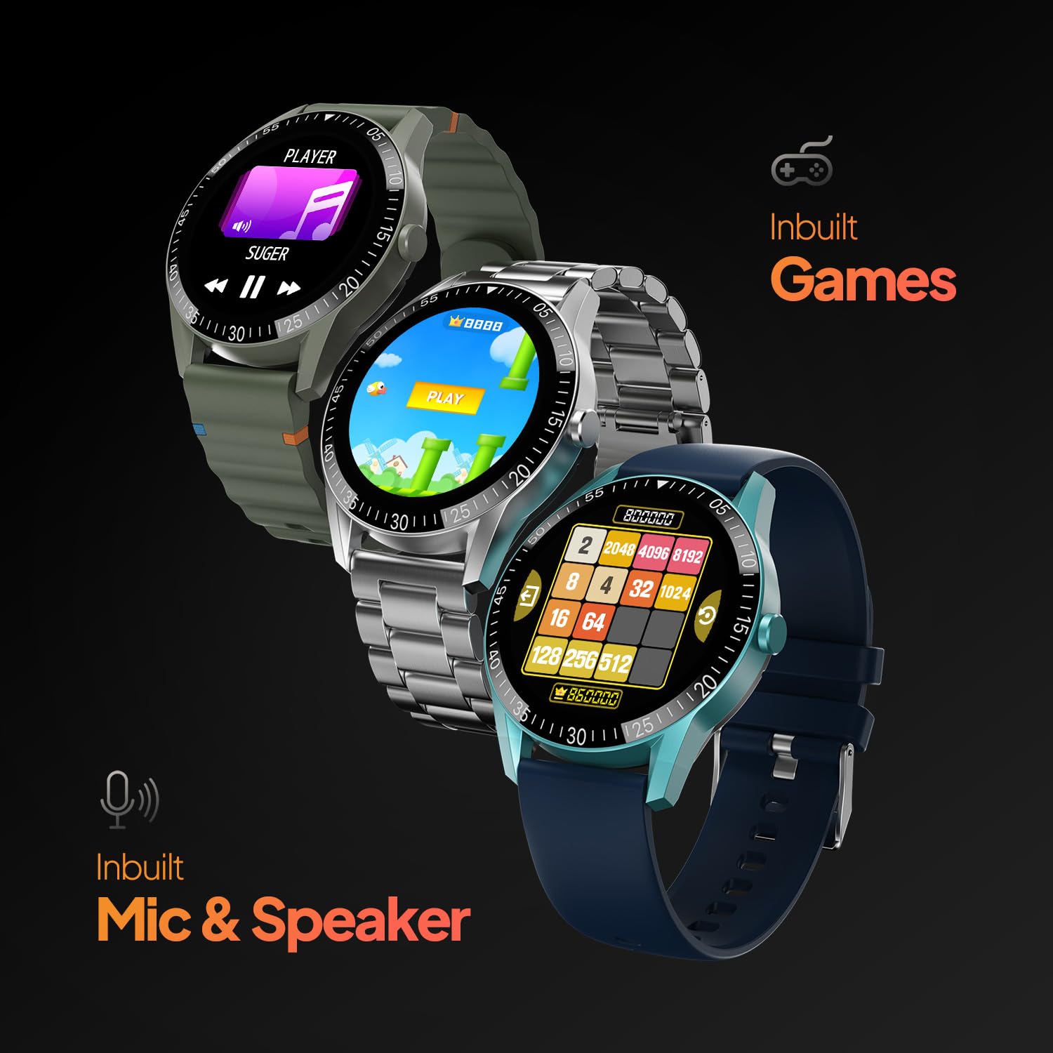 Fire-Boltt Talk Bluetooth Calling Smartwatch, 1.39" TFT Display with Dual Button, Hands On Voice Assistance, 120 Sports Modes, in Built Mic & Speaker (Talk, Silver Steel) - GenZlyf