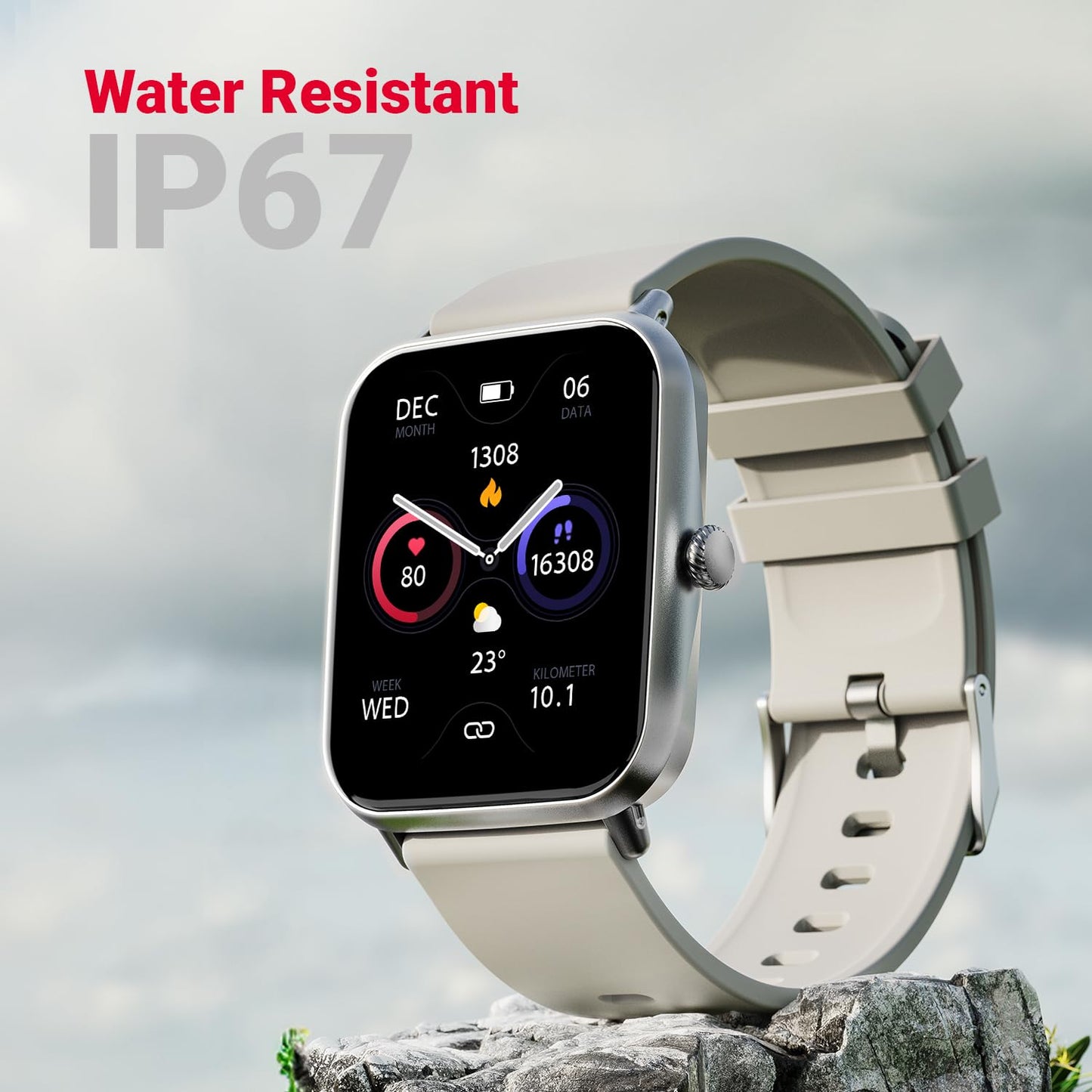 Fire-Boltt Ninja Call Pro Plus Smart Watch 1.83” HD Display, Bluetooth Calling, AI Voice Assistant, 100 Sports Modes, IP67 Waterproof, SpO2 Monitor, Smart Watch for Man & Woman- Grey - GenZlyf