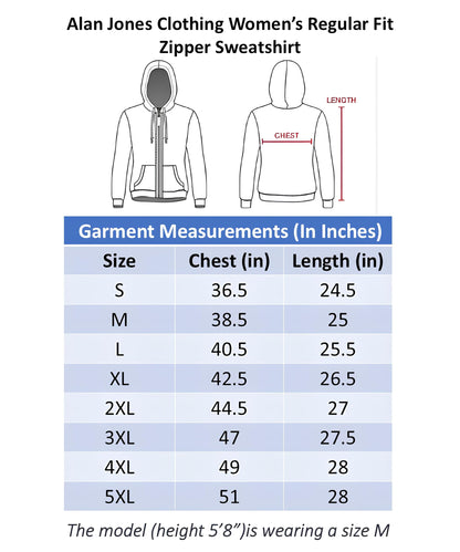 Alan Jones Clothing Women's Solid Zipper Hooded Sweatshirt | Front Zip, Ribbed Hem, Lined Hood, Casual Winter Wear (Wine_M) - GenZlyf