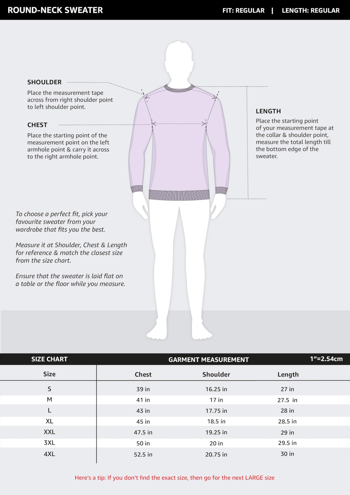 Amazon Brand - Symbol Men's Acrylic Crew Neck Pullover Sweater (SYM-A23-SWT-03_White,Black_S) - GenZlyf