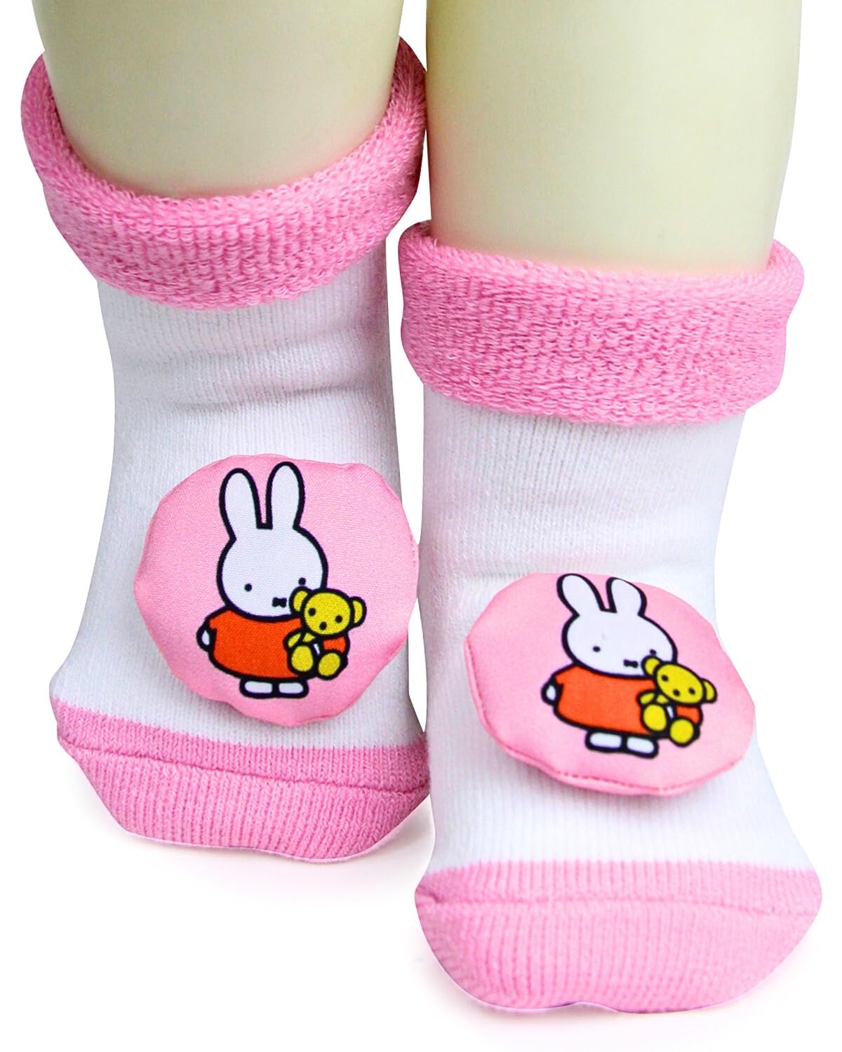 USOXO New Born Baby Soft Cotton Cute stylish Cartoon Character Face Terry (Towel) Socks Shoes | Booties Pack of 1, 6-9 Months (Light pink),13