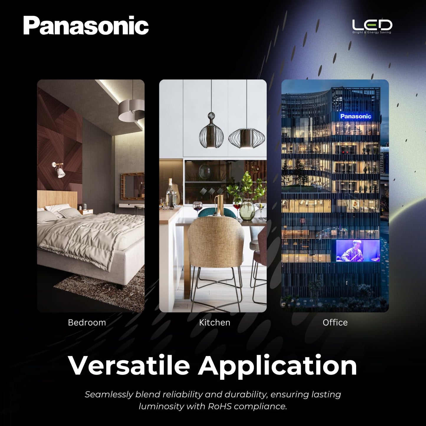 Panasonic 9 Watt LED Bulb, B22 Base 9W Light For Home, 25000+ BH with 1 Year Warranty, 6500K Cool Day (Pack of 2) - GenZlyf