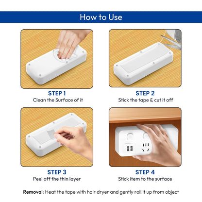 Zulaxy Double Sided Tape Heavy Duty for Wall, Strong Adhesive Transparent Nano Tape 3 Meter | Multipurpose Mounting Tape for Home, Office & Car Without Peeling Paint (Pack of 1)