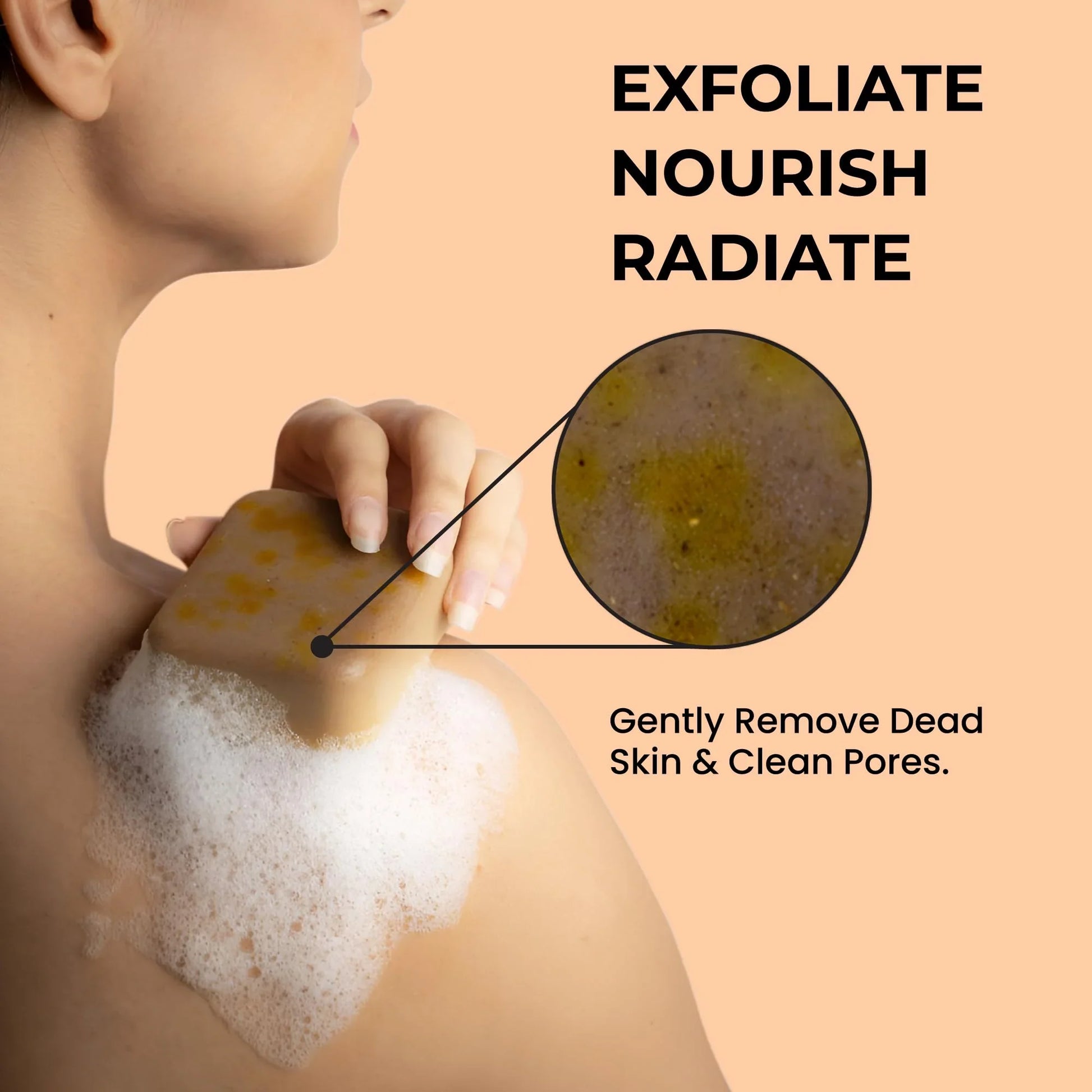 Ghar Soaps Sandalwood & Saffron Magic Soaps For Bath (100 Gms Pack Of 2) | Paraben Free | Chandan & Kesar Bath Soap | Handmade Soaps For Glowing | Skin Brightening Soap For Men & Women - GenZlyf