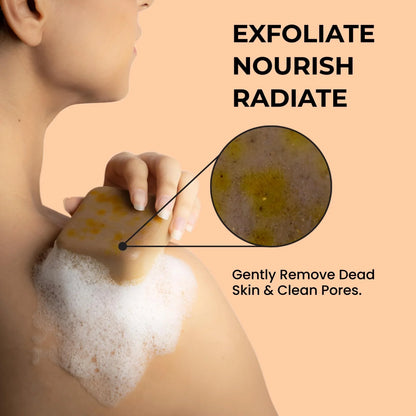 Ghar Soaps Sandalwood & Saffron Magic Soaps For Bath (100 Gms Pack Of 2) | Paraben Free | Chandan & Kesar Bath Soap | Handmade Soaps For Glowing | Skin Brightening Soap For Men & Women - GenZlyf