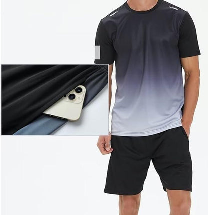 Men's Jersey T-shirt & Bottom Set Combo offer