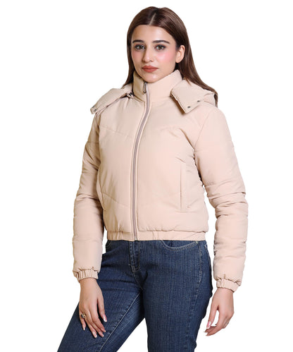 Brazo Short Regular Fit Puffer Jacket for Gen Z - Fashionable Hooded Design, Long Sleeves, Latest Trendy Look, Warm Winter Wear Western Stylish Jacket (IN, Alpha, XL, Regular, Cammel) - GenZlyf