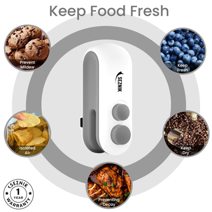 Seznik Sealing Machine for Food Packets - Portable Handheld Sealing for Food Packets - Genzlyf