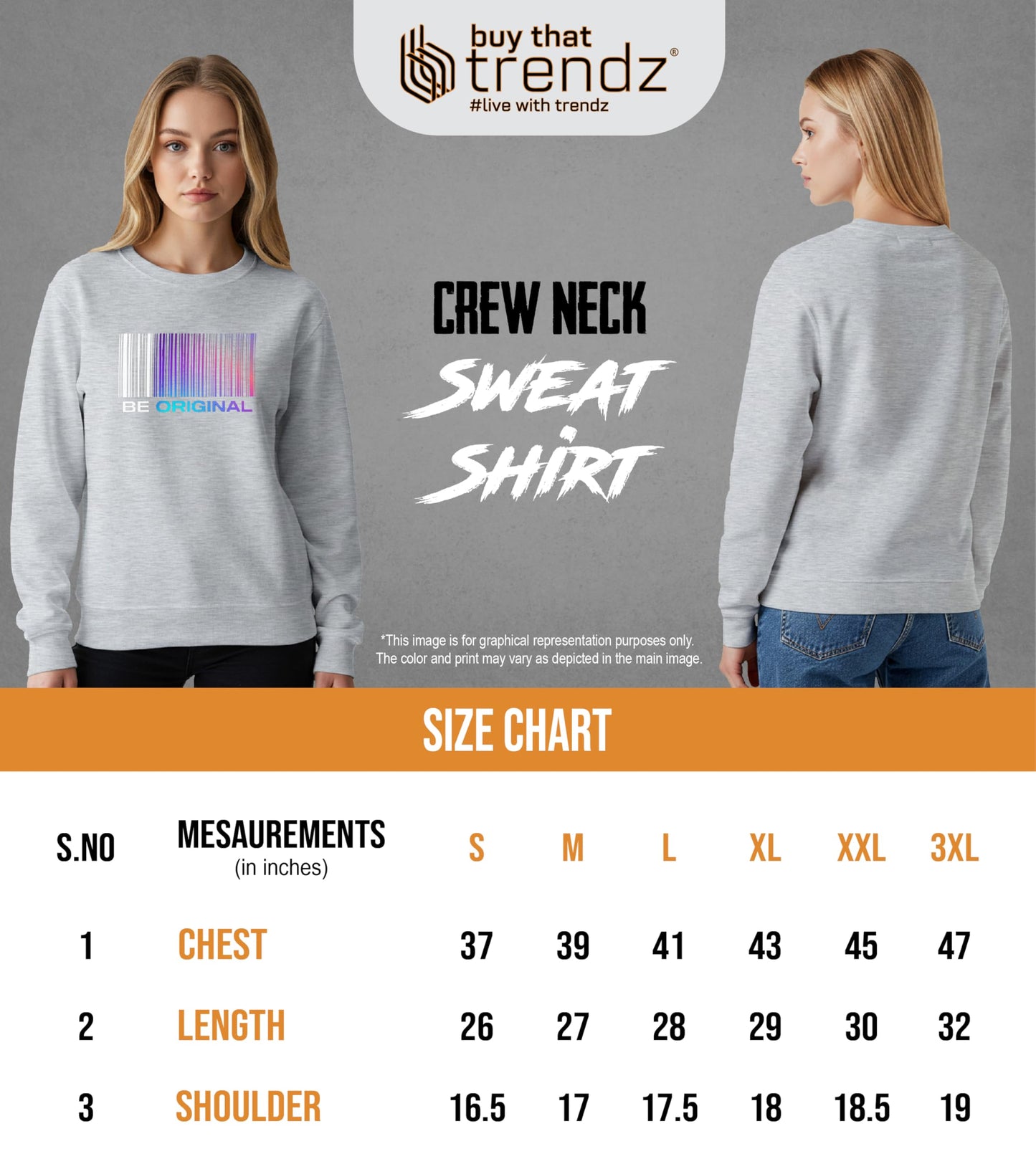Buy That Trendz Sweatshirts for Women Fun Mode on Printed Cotton Blend Long Sleeve Round Neck Regular Fit Casual Gen Z Winter Sweatshirt - GenZlyf
