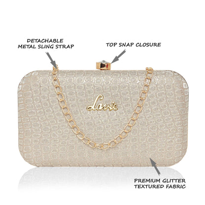 Lavie Women's Tinsel Frame Clutch | Ladies Purse Handbag - GenZlyf