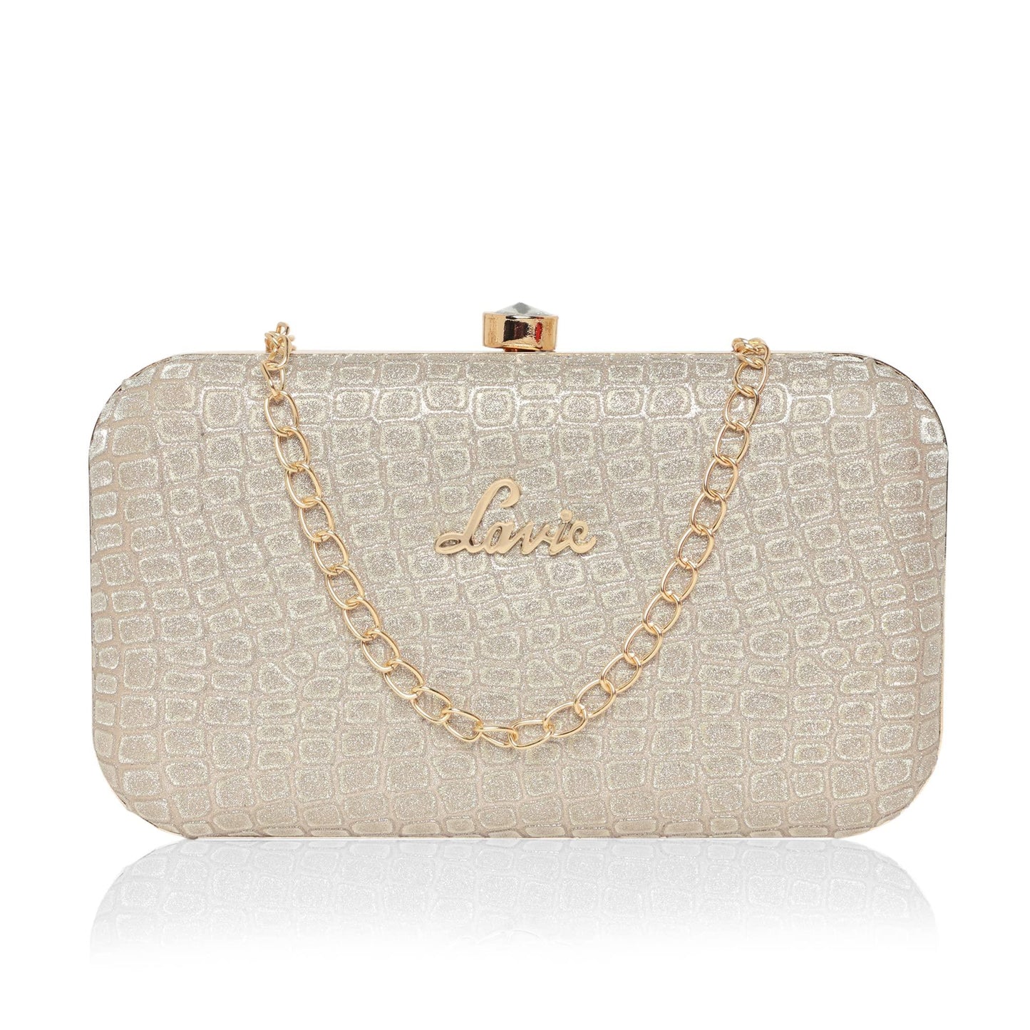 Lavie Women's Tinsel Frame Clutch | Ladies Purse Handbag - GenZlyf