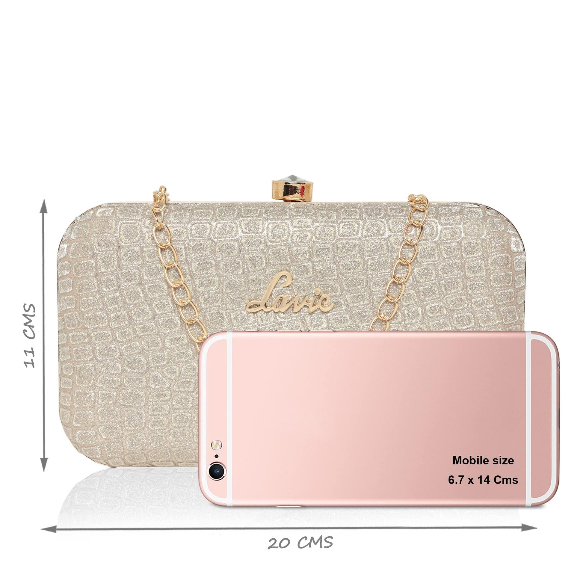 Lavie Women's Tinsel Frame Clutch | Ladies Purse Handbag - GenZlyf