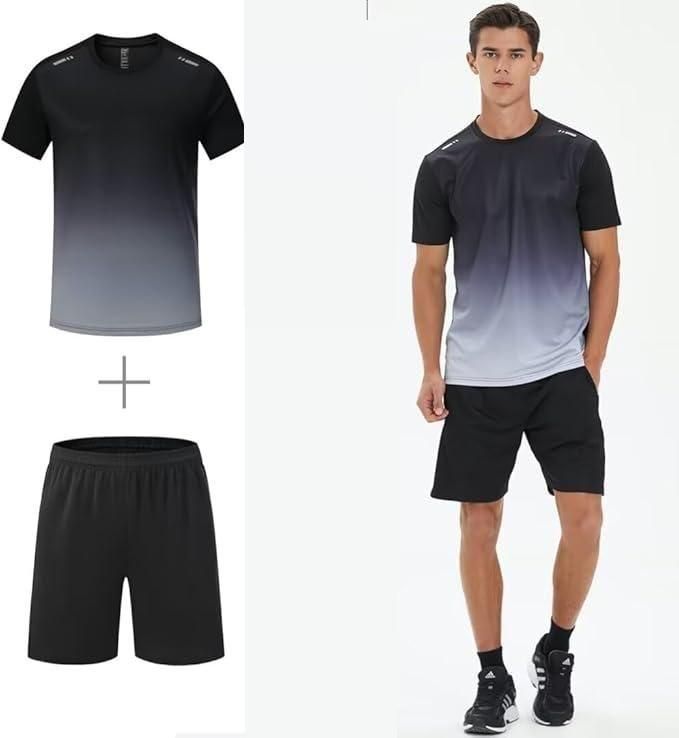 Men's Jersey T-shirt & Bottom Set Combo offer
