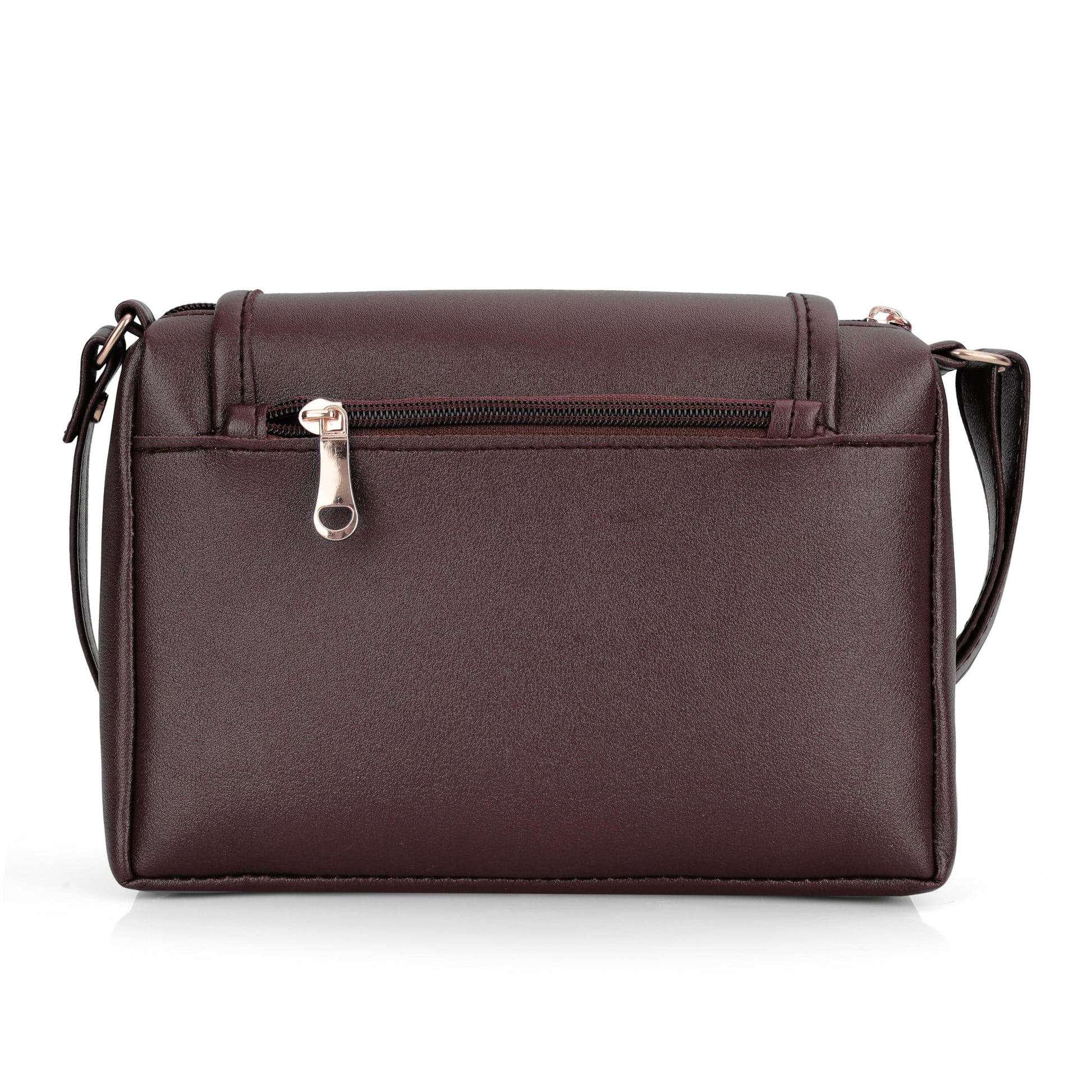 J I Women’s Stylish Crossbody Sling Bag – Elegant PU Leather Small Shoulder Purse with Adjustable Strap – Casual & Travel Handbag (BEIGN) - GenZlyf