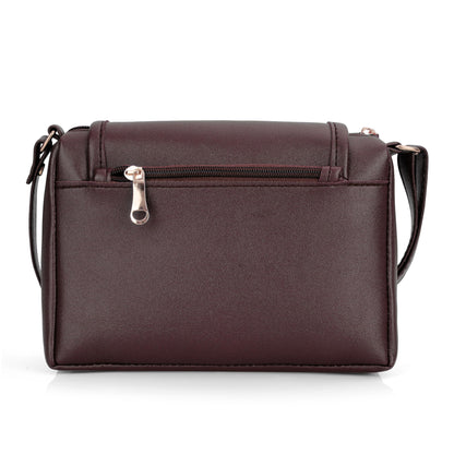 J I Women’s Stylish Crossbody Sling Bag – Elegant PU Leather Small Shoulder Purse with Adjustable Strap – Casual & Travel Handbag (BEIGN) - GenZlyf